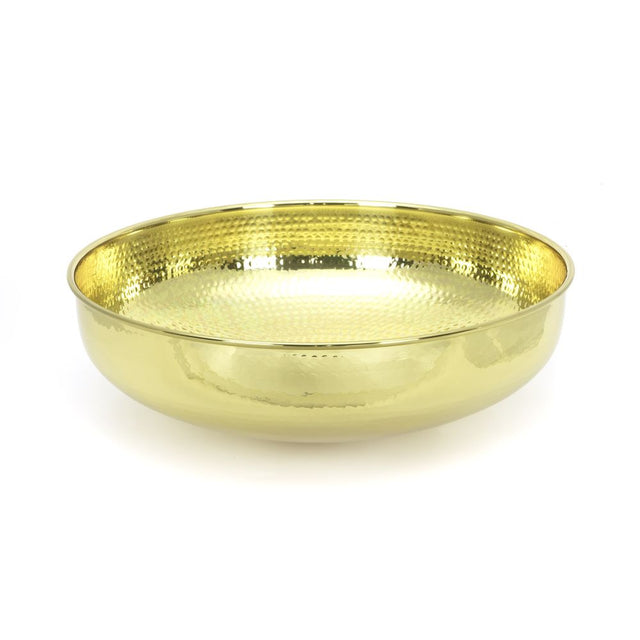 High quality image of From The Anvil - Hammered Brass Round Sink | Sku. 47199 | Trade Door Handles, Kendal.