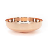 This is an image showing From The Anvil - Smooth Copper Round Sink available from trade door handles, quick delivery and discounted prices