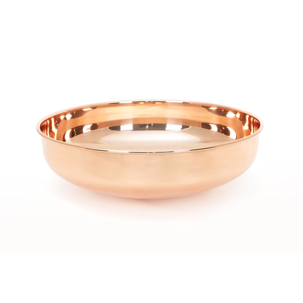 High quality image of From The Anvil - Smooth Copper Round Sink | Sku. 47200 | Trade Door Handles, Kendal.