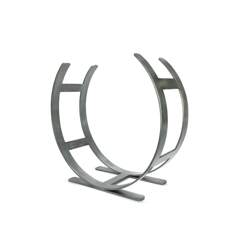 High quality image of From The Anvil - Pewter Curved Log Holder - Large | Sku. 47212 | Trade Door Handles, Kendal.