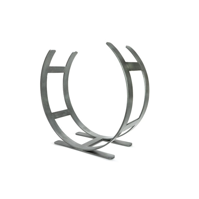 High quality image of From The Anvil - Pewter Curved Log Holder - Large | Sku. 47212 | Trade Door Handles, Kendal.