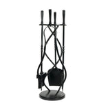High quality image of From The Anvil - Matt Black Spiral Companion Set - Avon Tools | Sku. 47215 | Trade Door Handles, Kendal.