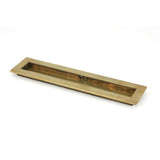 High quality image of From The Anvil - Aged Brass 250mm Plain Rectangular Pull | Sku. 48307 | Trade Door Handles, Kendal.
