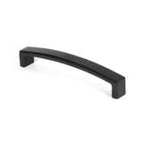 This is an image showing From The Anvil - Black 5 1/2" Ribbed Pull Handle available from trade door handles, quick delivery and discounted prices