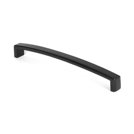 This is an image showing From The Anvil - Black 9" Ribbed Pull Handle available from trade door handles, quick delivery and discounted prices