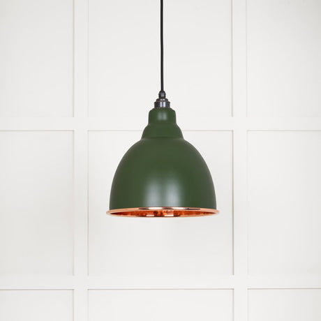 This is an image showing From The Anvil - Hammered Copper Brindley Pendant in Heath available from trade door handles, quick delivery and discounted prices