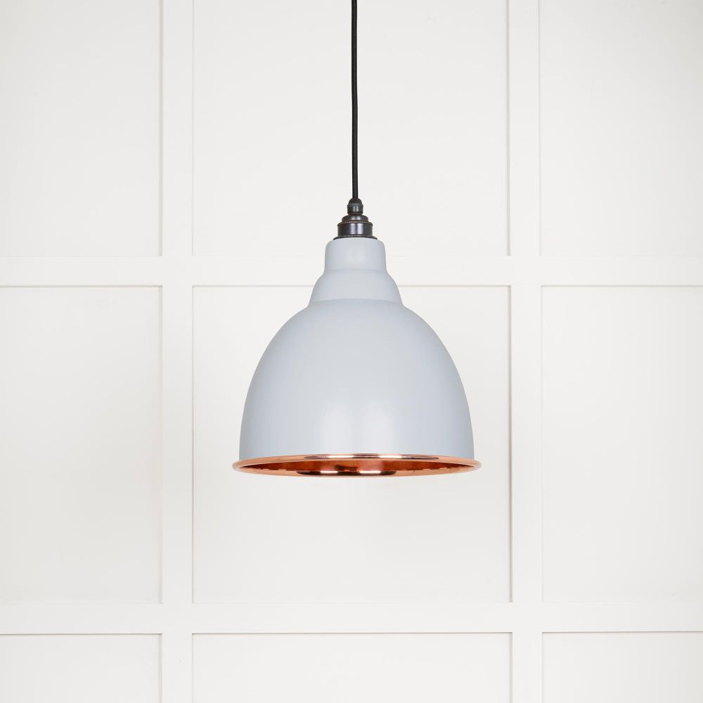 This is an image showing From The Anvil - Smooth Copper Brindley Pendant in Birch available from trade door handles, quick delivery and discounted prices