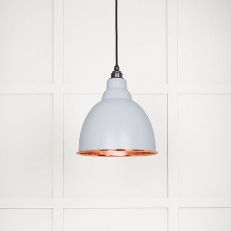 This is an image showing From The Anvil - Smooth Copper Brindley Pendant in Birch available from trade door handles, quick delivery and discounted prices