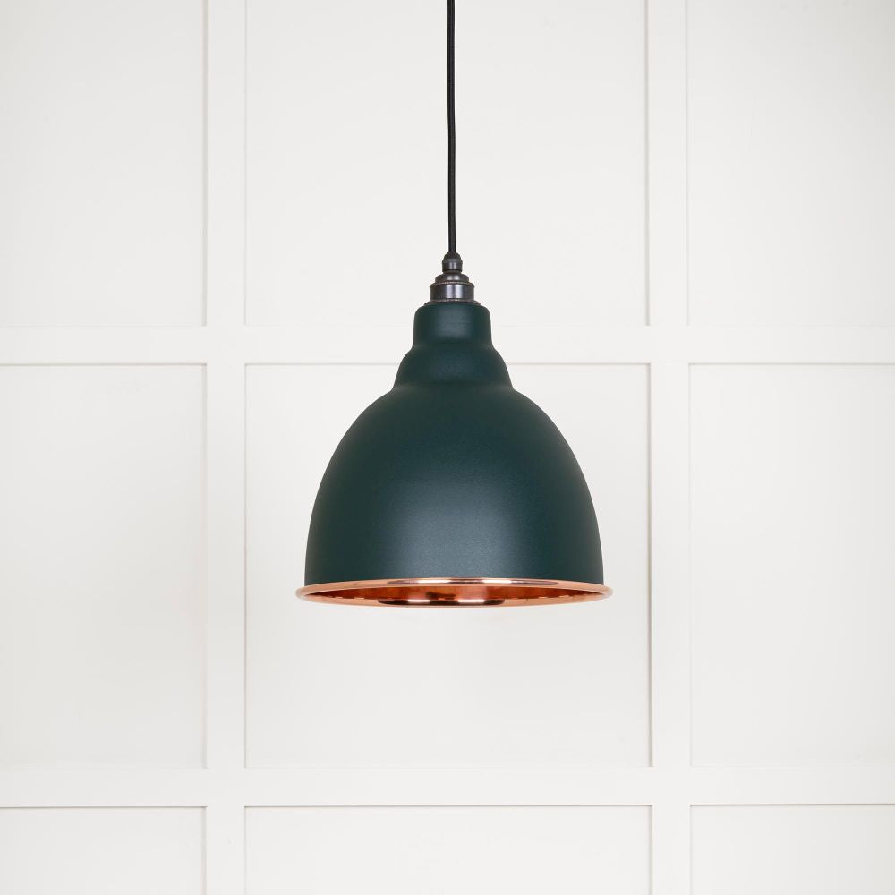 This is an image showing From The Anvil - Smooth Copper Brindley Pendant in Dingle available from trade door handles, quick delivery and discounted prices