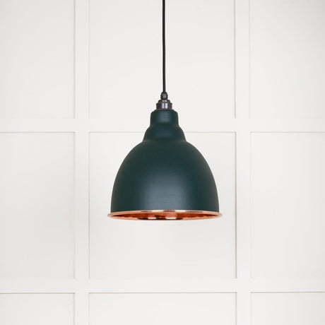 This is an image showing From The Anvil - Smooth Copper Brindley Pendant in Dingle available from trade door handles, quick delivery and discounted prices