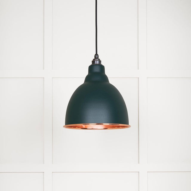 This is an image showing From The Anvil - Smooth Copper Brindley Pendant in Dingle available from trade door handles, quick delivery and discounted prices