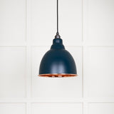 This is an image showing From The Anvil - Smooth Copper Brindley Pendant in Dusk available from trade door handles, quick delivery and discounted prices