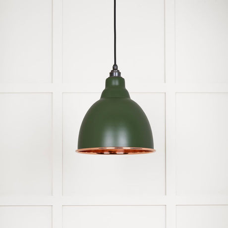 This is an image showing From The Anvil - Smooth Copper Brindley Pendant in Heath available from trade door handles, quick delivery and discounted prices