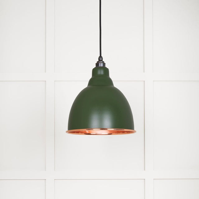 This is an image showing From The Anvil - Smooth Copper Brindley Pendant in Heath available from trade door handles, quick delivery and discounted prices