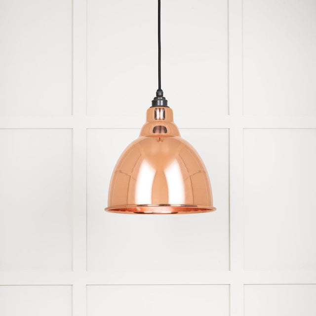 This is an image showing From The Anvil - Smooth Copper Brindley Pendant available from trade door handles, quick delivery and discounted prices