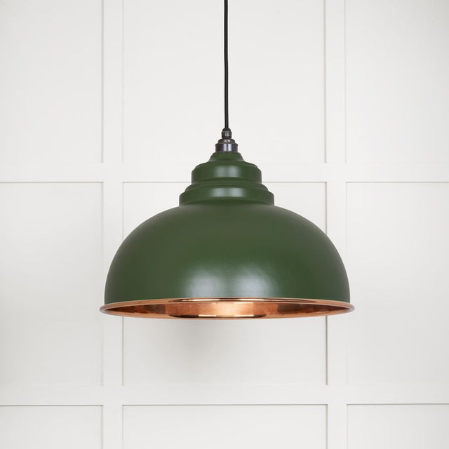 This is an image showing From The Anvil - Smooth Copper Harborne Pendant in Heath available from trade door handles, quick delivery and discounted prices