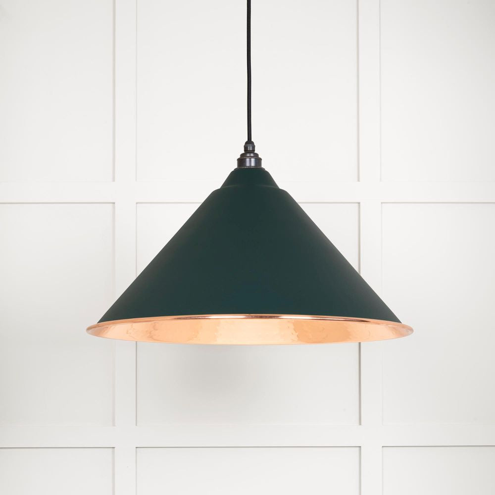 This is an image showing From The Anvil - Hammered Copper Hockley Pendant in Dingle available from trade door handles, quick delivery and discounted prices