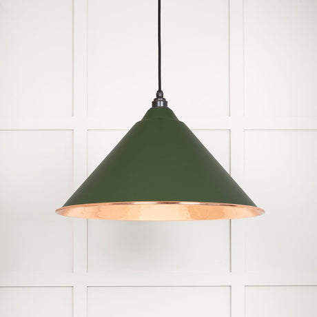 This is an image showing From The Anvil - Hammered Copper Hockley Pendant in Heath available from trade door handles, quick delivery and discounted prices