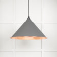 This is an image showing From The Anvil - Smooth Copper Hockley Pendant in Bluff available from trade door handles, quick delivery and discounted prices