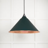 This is an image showing From The Anvil - Smooth Copper Hockley Pendant in Dingle available from trade door handles, quick delivery and discounted prices