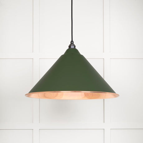 This is an image showing From The Anvil - Smooth Copper Hockley Pendant in Heath available from trade door handles, quick delivery and discounted prices