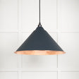 This is an image showing From The Anvil - Smooth Copper Hockley Pendant in Soot available from trade door handles, quick delivery and discounted prices