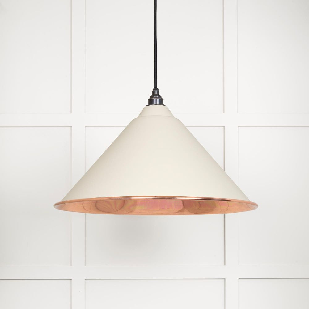 This is an image showing From The Anvil - Smooth Copper Hockley Pendant in Teasel available from trade door handles, quick delivery and discounted prices