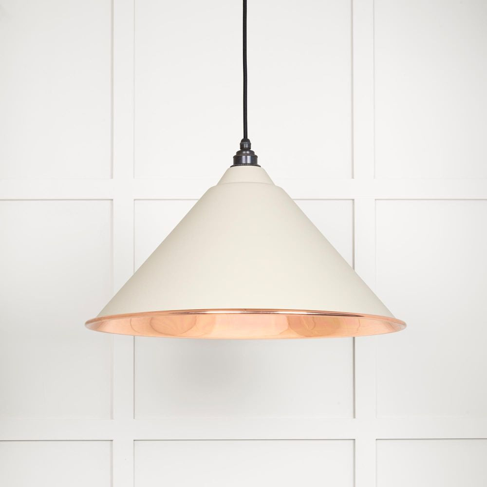 This is an image showing From The Anvil - Smooth Copper Hockley Pendant in Teasel available from trade door handles, quick delivery and discounted prices