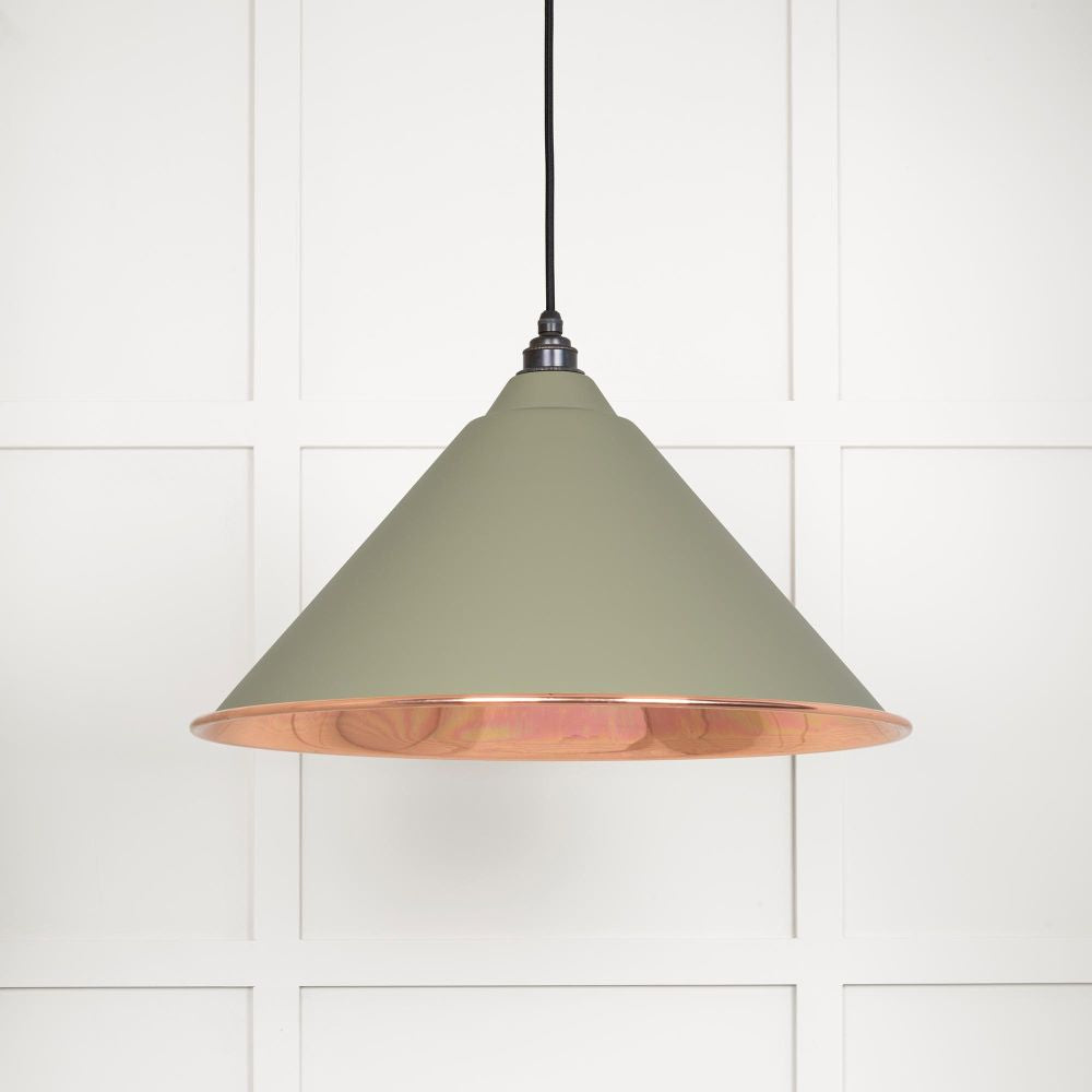 This is an image showing From The Anvil - Smooth Copper Hockley Pendant in Tump available from trade door handles, quick delivery and discounted prices