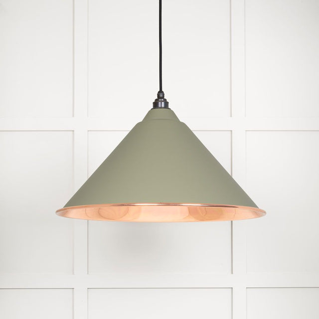 This is an image showing From The Anvil - Smooth Copper Hockley Pendant in Tump available from trade door handles, quick delivery and discounted prices