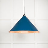 This is an image showing From The Anvil - Smooth Copper Hockley Pendant in Upstream available from trade door handles, quick delivery and discounted prices