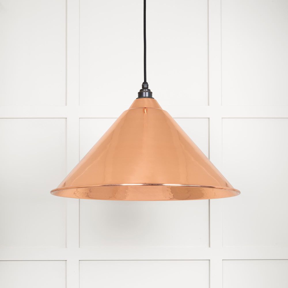 This is an image showing From The Anvil - Hammered Copper Hockley Pendant available from trade door handles, quick delivery and discounted prices