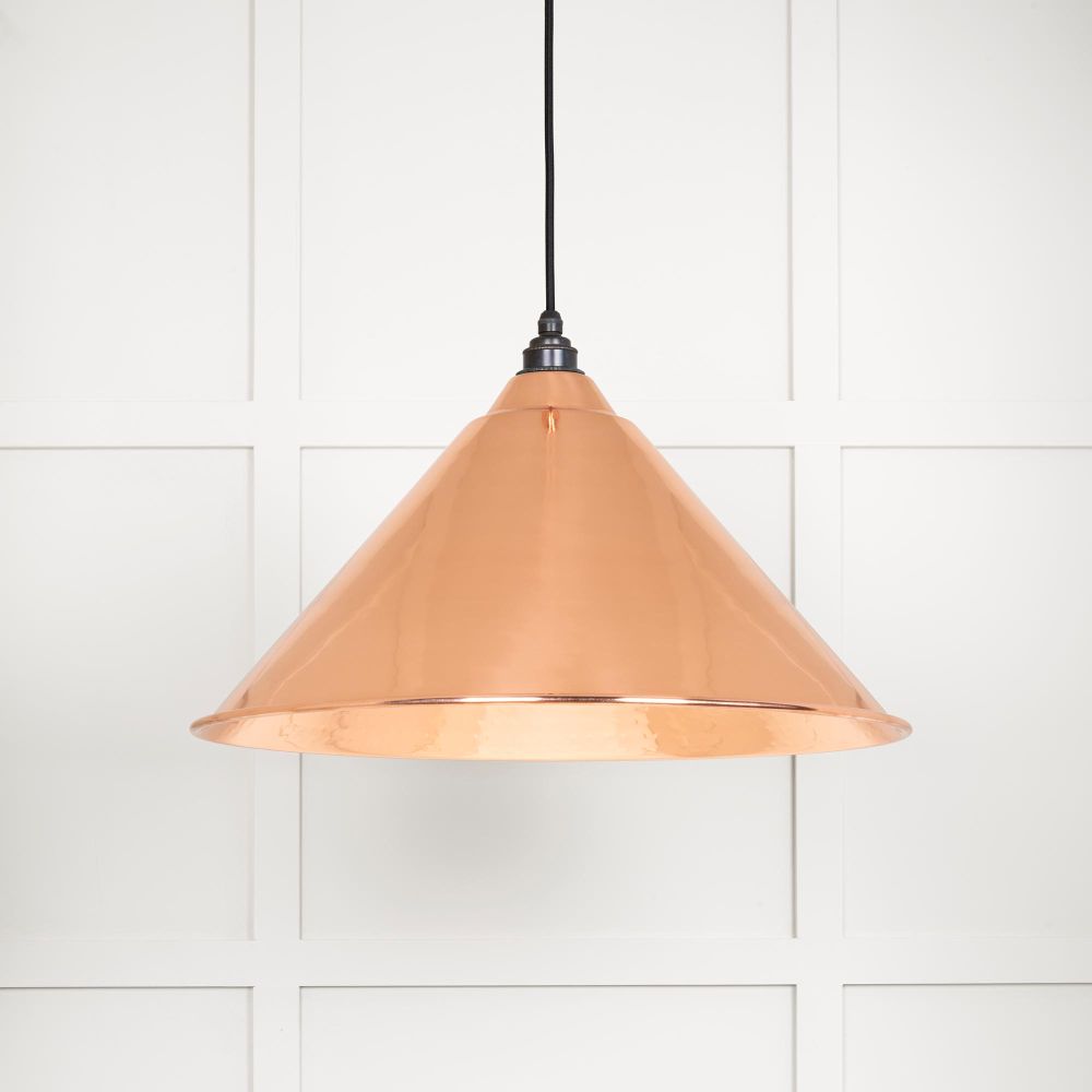 This is an image showing From The Anvil - Hammered Copper Hockley Pendant available from trade door handles, quick delivery and discounted prices