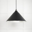 This is an image showing From The Anvil - Smooth Nickel Hockley Pendant in Elan Black available from trade door handles, quick delivery and discounted prices