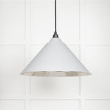 This is an image showing From The Anvil - Smooth Nickel Hockley Pendant in Flock available from trade door handles, quick delivery and discounted prices