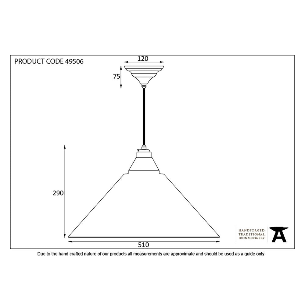 This is an image showing From The Anvil - Smooth Nickel Hockley Pendant available from trade door handles, quick delivery and discounted prices