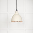 This is an image showing From The Anvil - White Gloss Brindley Pendant in Teasel available from trade door handles, quick delivery and discounted prices