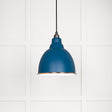 This is an image showing From The Anvil - White Gloss Brindley Pendant in Upstream available from trade door handles, quick delivery and discounted prices