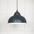 This is an image showing From The Anvil - White Gloss Harborne Pendant in Soot available from trade door handles, quick delivery and discounted prices