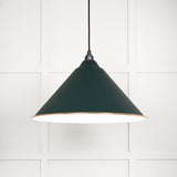 This is an image showing From The Anvil - White Gloss Hockley Pendant in Dingle available from trade door handles, quick delivery and discounted prices