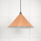 This is an image showing From The Anvil - White Gloss Hockley Pendant in Copper available from trade door handles, quick delivery and discounted prices