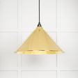 This is an image showing From The Anvil - Hammered Brass Hockley Pendant available from trade door handles, quick delivery and discounted prices