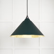 This is an image showing From The Anvil - Smooth Brass Hockley Pendant in Dingle available from trade door handles, quick delivery and discounted prices