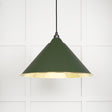 This is an image showing From The Anvil - Smooth Brass Hockley Pendant in Heath available from trade door handles, quick delivery and discounted prices