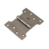 This is an image showing From The Anvil - Aged Bronze 4" x 3" x 5"  Parliament Hinge (pair) ss available from trade door handles, quick delivery and discounted prices