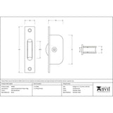 This is an image showing From The Anvil - Polished Nickel Square Ended Sash Pulley 75kg available from trade door handles, quick delivery and discounted prices