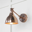 This is an image showing From The Anvil - Smooth Copper Brindley Wall Light available from trade door handles, quick delivery and discounted prices