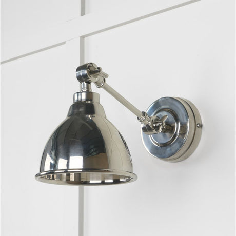 This is an image showing From The Anvil - Smooth Nickel Brindley Wall Light available from trade door handles, quick delivery and discounted prices