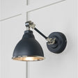 This is an image showing From The Anvil - Hammered Nickel Brindley Wall Light in Soot available from trade door handles, quick delivery and discounted prices