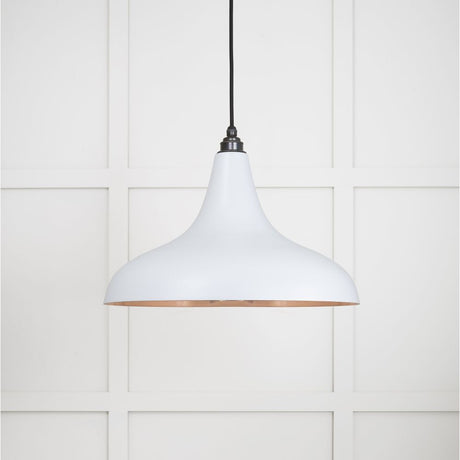 This is an image showing From The Anvil - Smooth Copper Frankley Pendant in Birch available from trade door handles, quick delivery and discounted prices